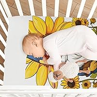 Vista 8 de Fitted Crib Sheets Gnome Sunflower Mini Crib Sheets for Boy & Girl Toddler Mattress Sheets Playard Sheet 21216284