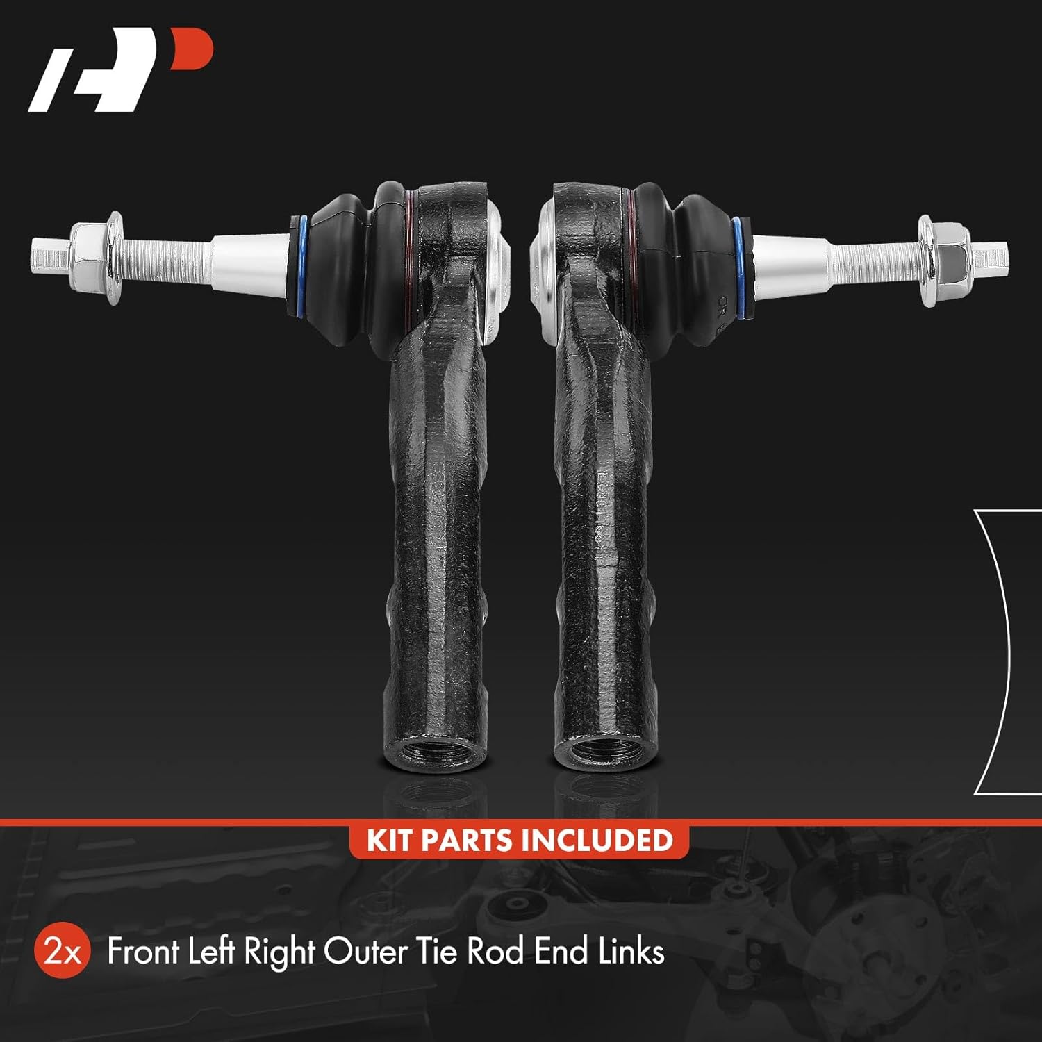 A-Premium 2 x Front Outer Tie Rod Ends, Compatible with Buick LaCrosse 2010-2016, Regal 2012-2017, Allure 2010, Cadillac XTS 2013-2019, Saab 9-5 2010-2011