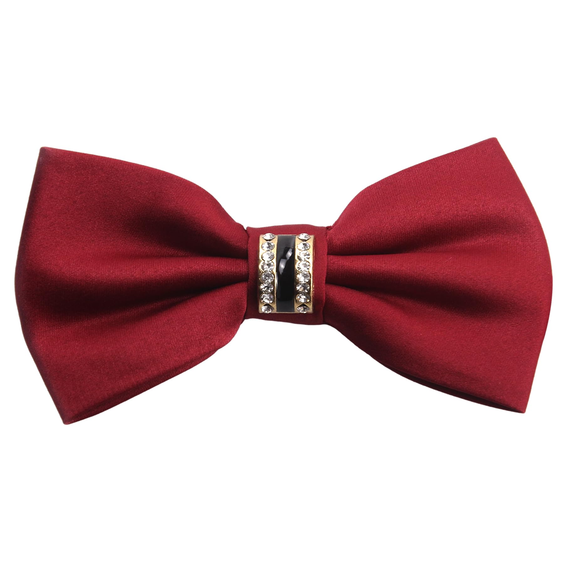 BOROLA Men's Formal Business Diamond Design Bow Tie Gift Set Elegant British Style Adjustable Wedding Sparkle Rhinestone bowties gift box packaging