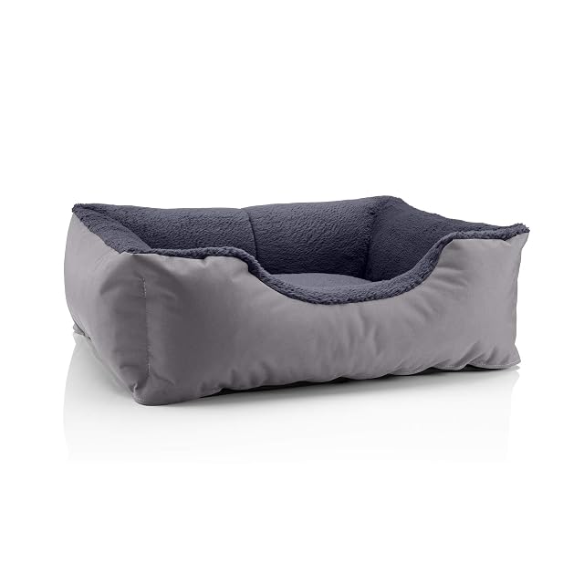 BedDog Perro/Gato Cama Teddy S à XXXL, 14 Colores a Elegir, de Cordura y Microfibra, Cama para Perros Lavable