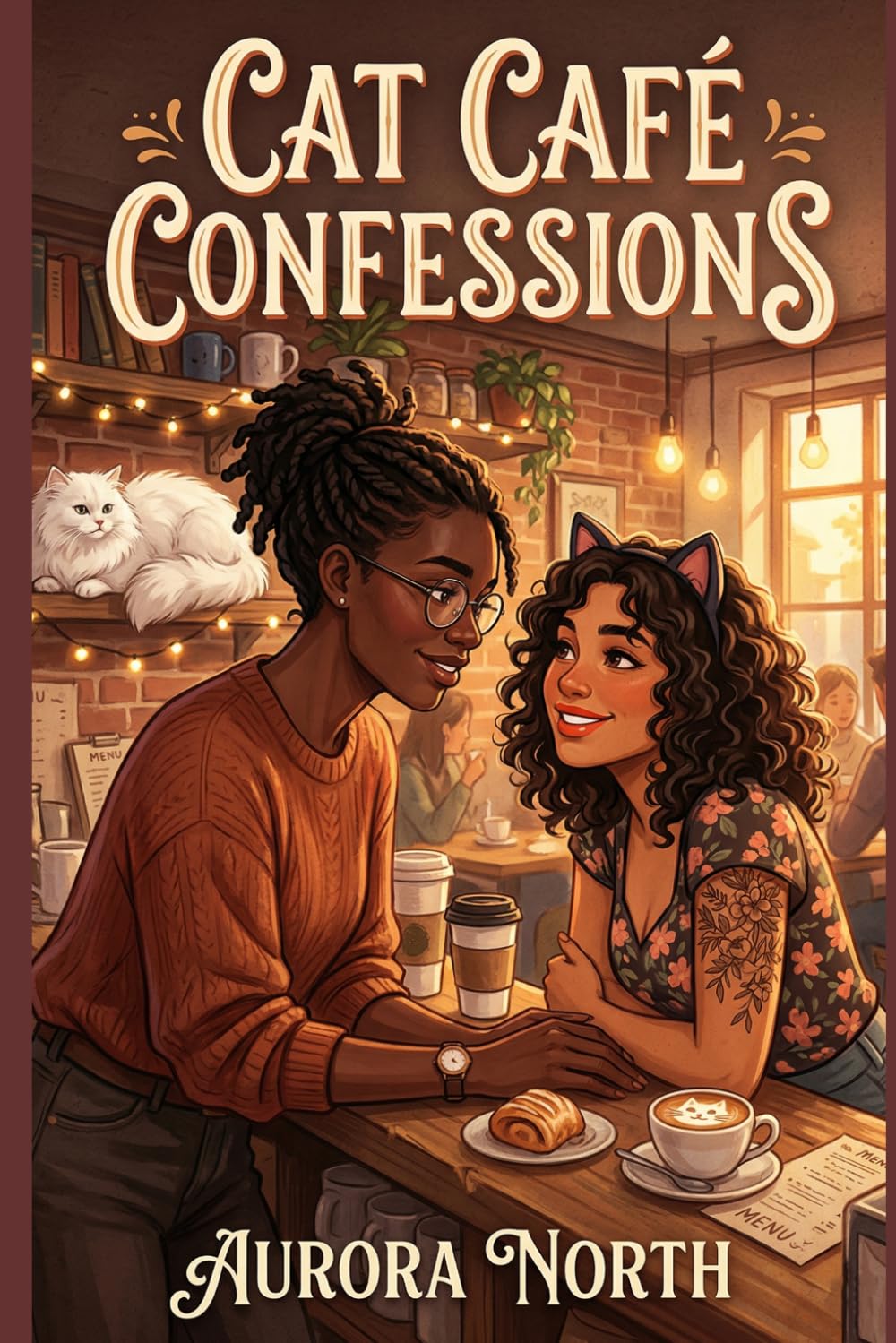 Cat Café Confessions: A Grumpy/Sunshine Sapphic Romance