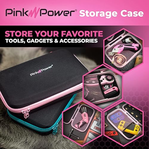 Miniatura 8 de Pink Power Estuche de almacenamiento para destornilladores inalámbricos de tijera, cortador de caja de tijera, accesorios de costura artesanal,