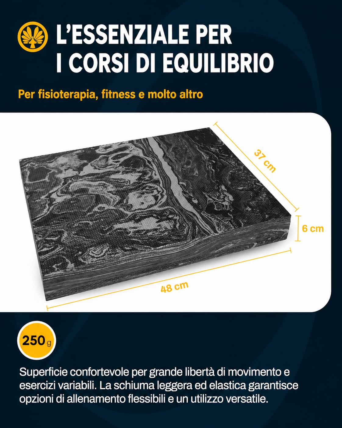 Oliver Tavola di Equilibrio Pedana Propriocettiva per Fitness e Fisioterapia Balance Board Antiscivolo per Allenamento Adulti Core Stability