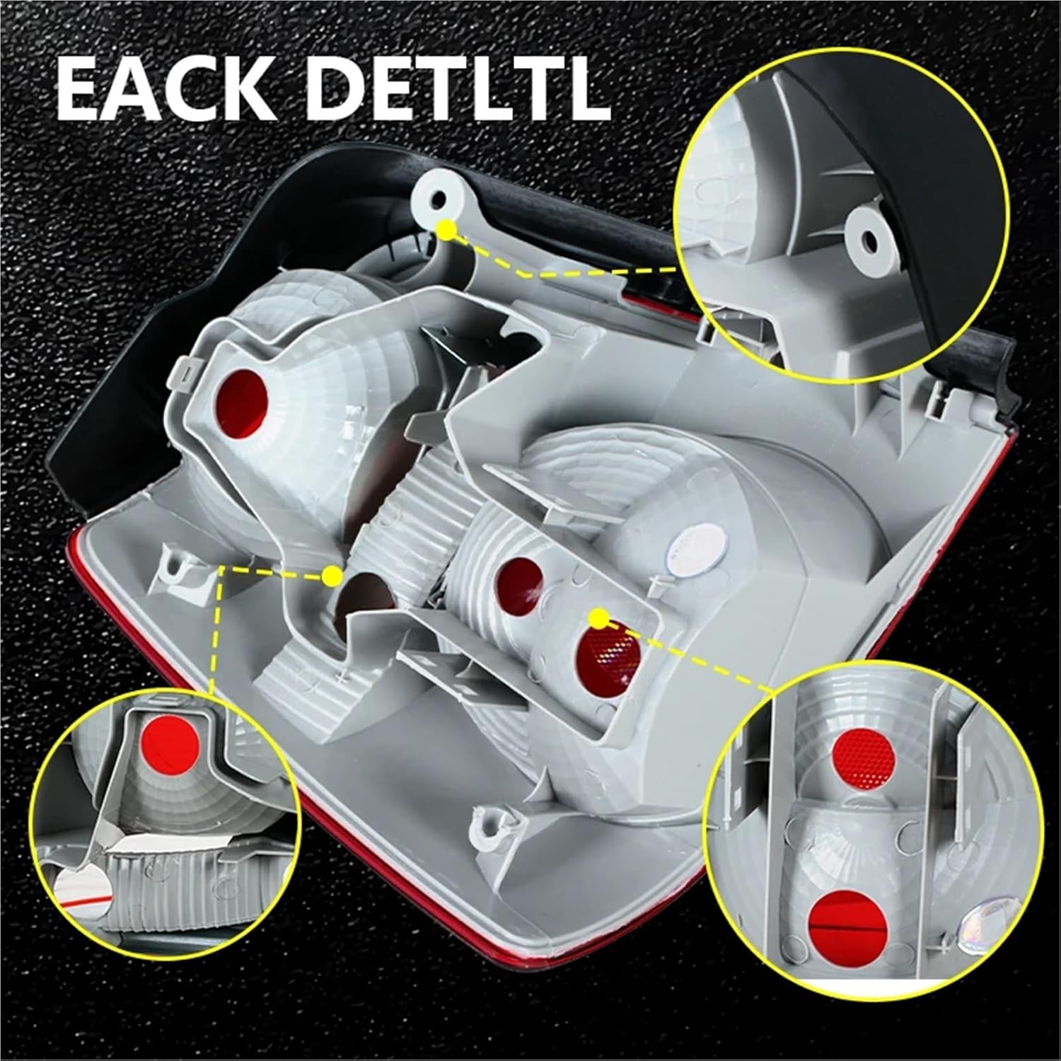 Car Rear Tail Light Tail Lamp Housing Cover Light Cover Shell Compatible With VW For Touran 2004 2005 2006 2007 Without Bulbs(Right)