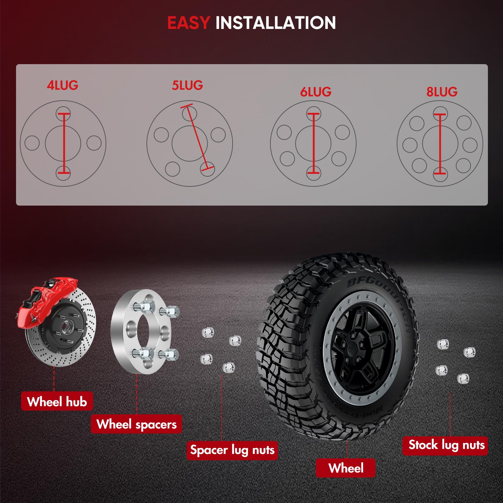 Amazon.com: 4Pcs GDSMOTU 4x100 to 4x108 Wheel Spacers 1 inch 67.1
