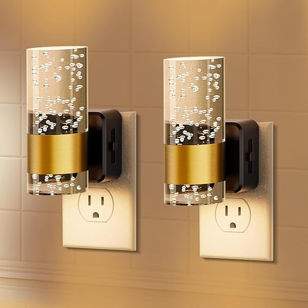 QZTHOU Plug in Night Lights with Dusk to Dawn Sensor