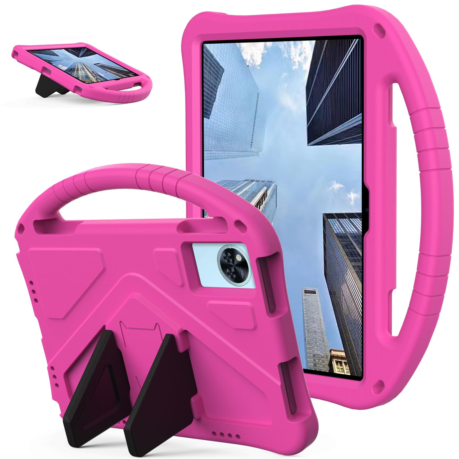 Carcasa infantil Lenovo Tab M11 rosa para proteger de golpes con correa cómoda 5