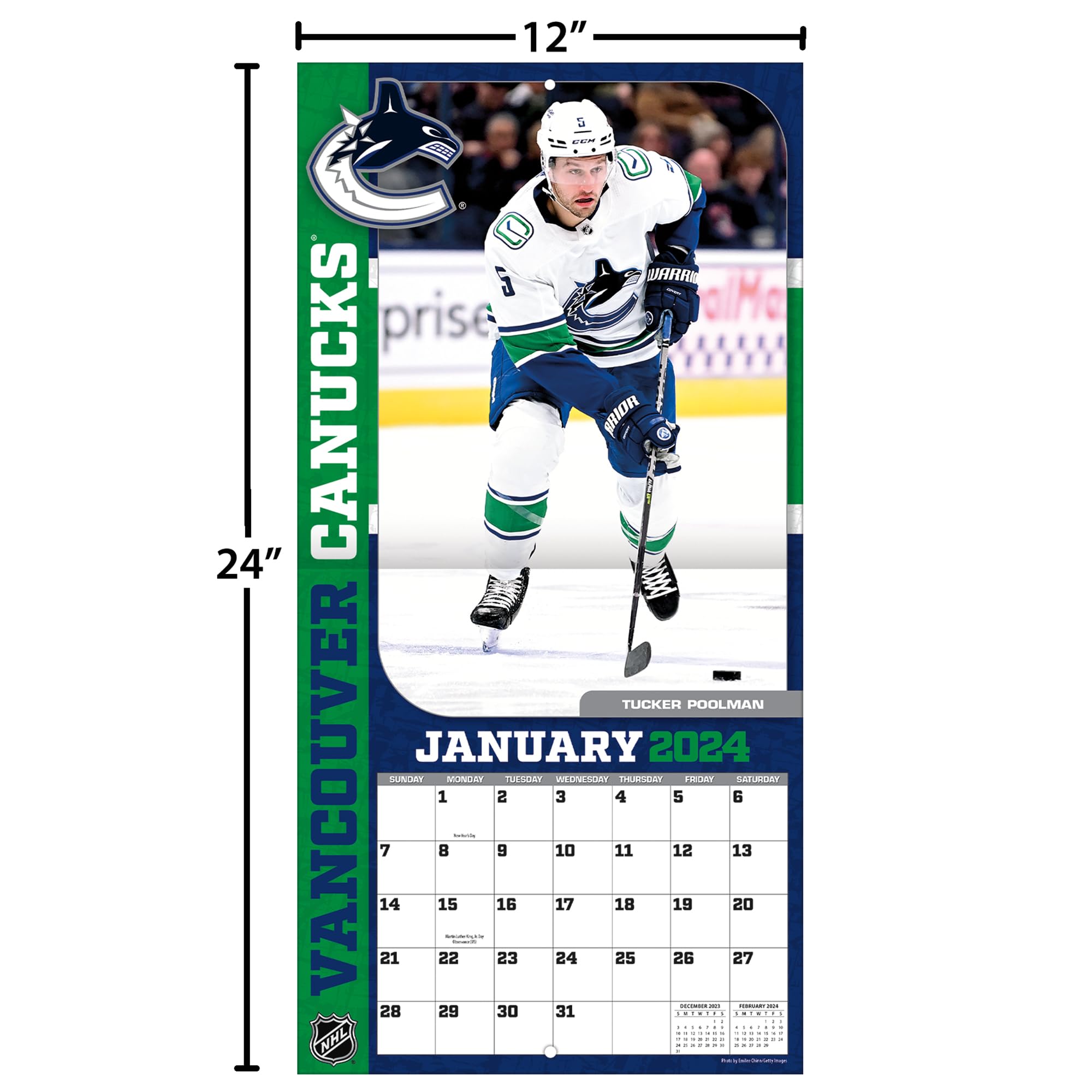 Amazon | TURNER SPORTS バンクーバーカナックス 2024 12X12 チーム