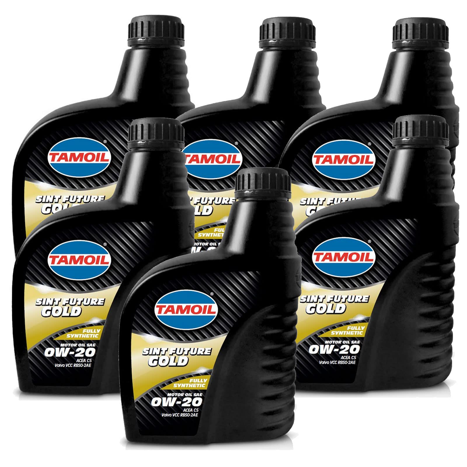 TAMOIL Olio Motore 0W20 Sint Future Gold SAE 6 Litri ACEA C5 per auto BENZINA DIESEL e IBRIDI. 100% SINTETICO