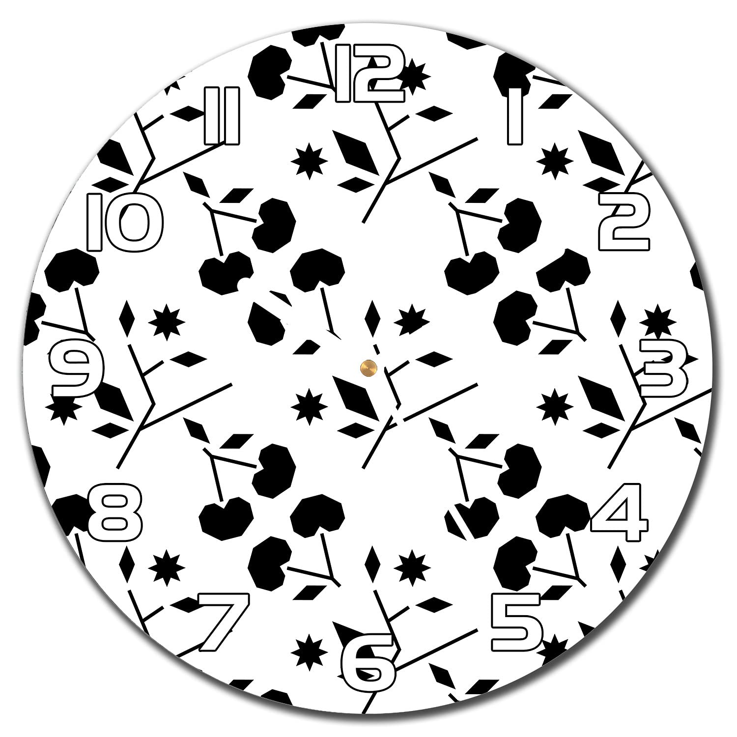 Horloge en verre murale Coloray 30 cm en verre de sécurité de haute qualité