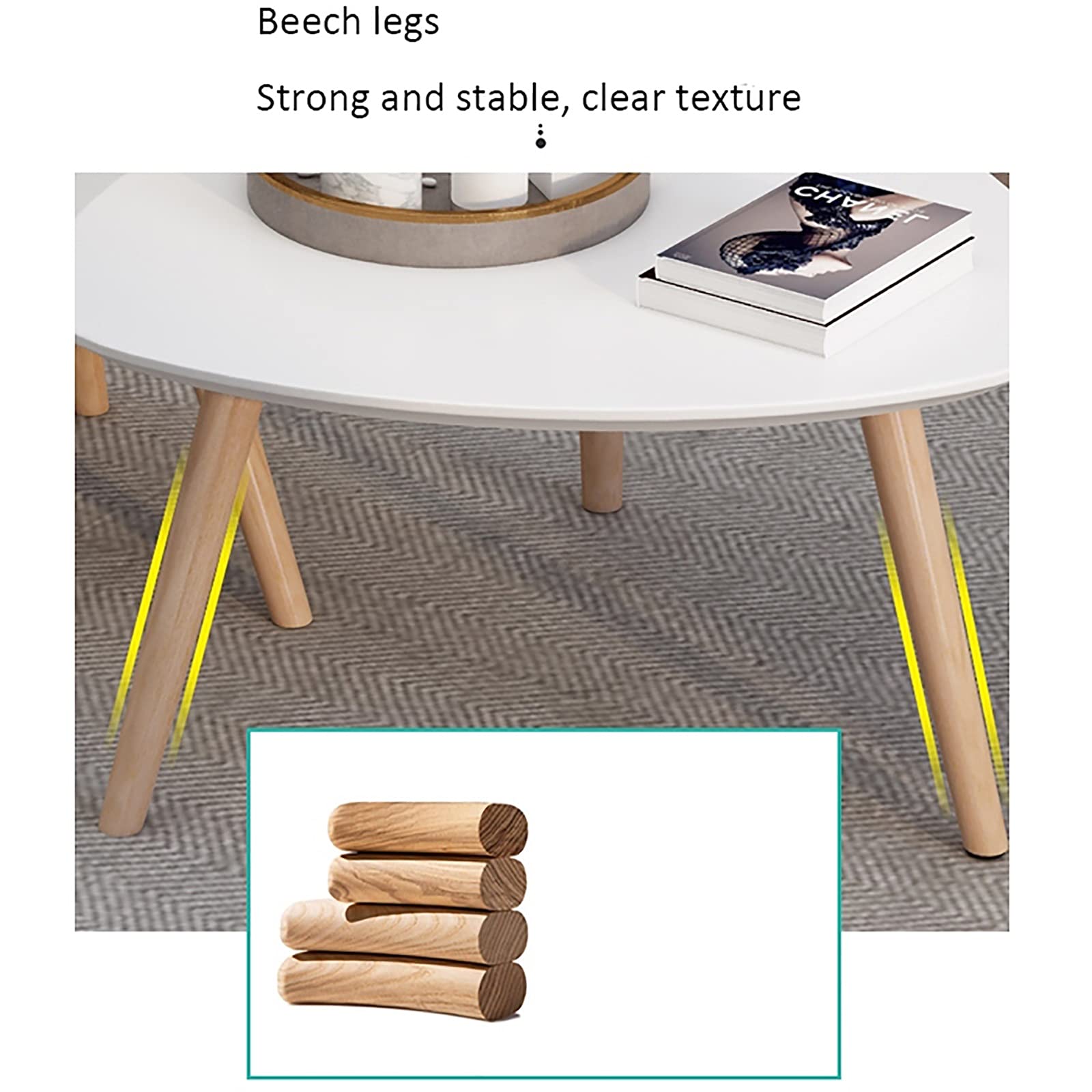 Amazon｜サイドテーブル、2つの三角形のコーヒーテーブル、ソファ