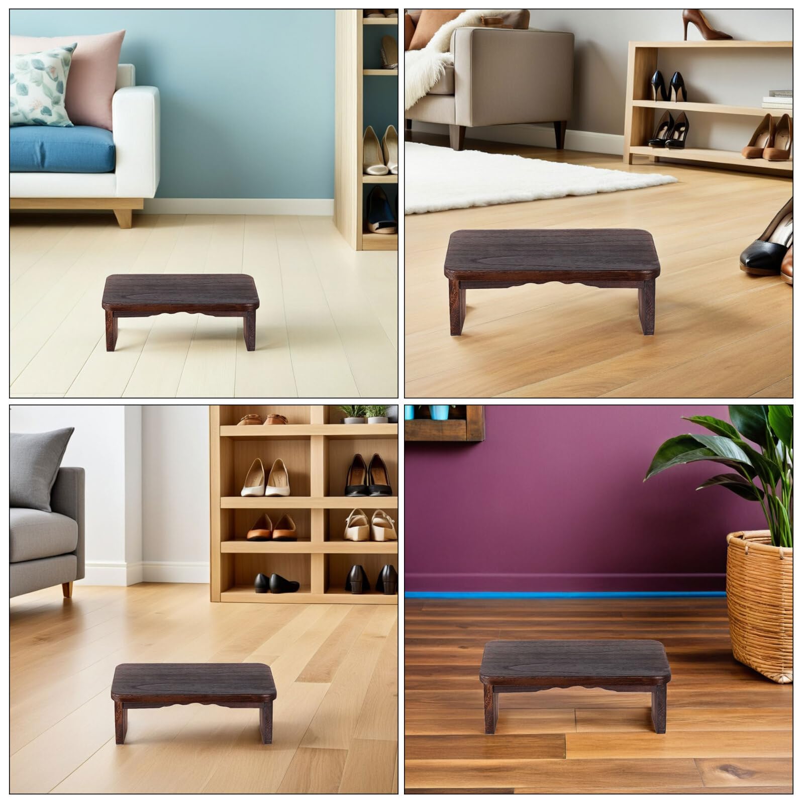 Banco de Meditación Ergonomico de Madera Maciza Taburete Arrodillado Portátil para Meditación Oración y Té Estable y Ligero para Uso Espiritual Hogar y Templos