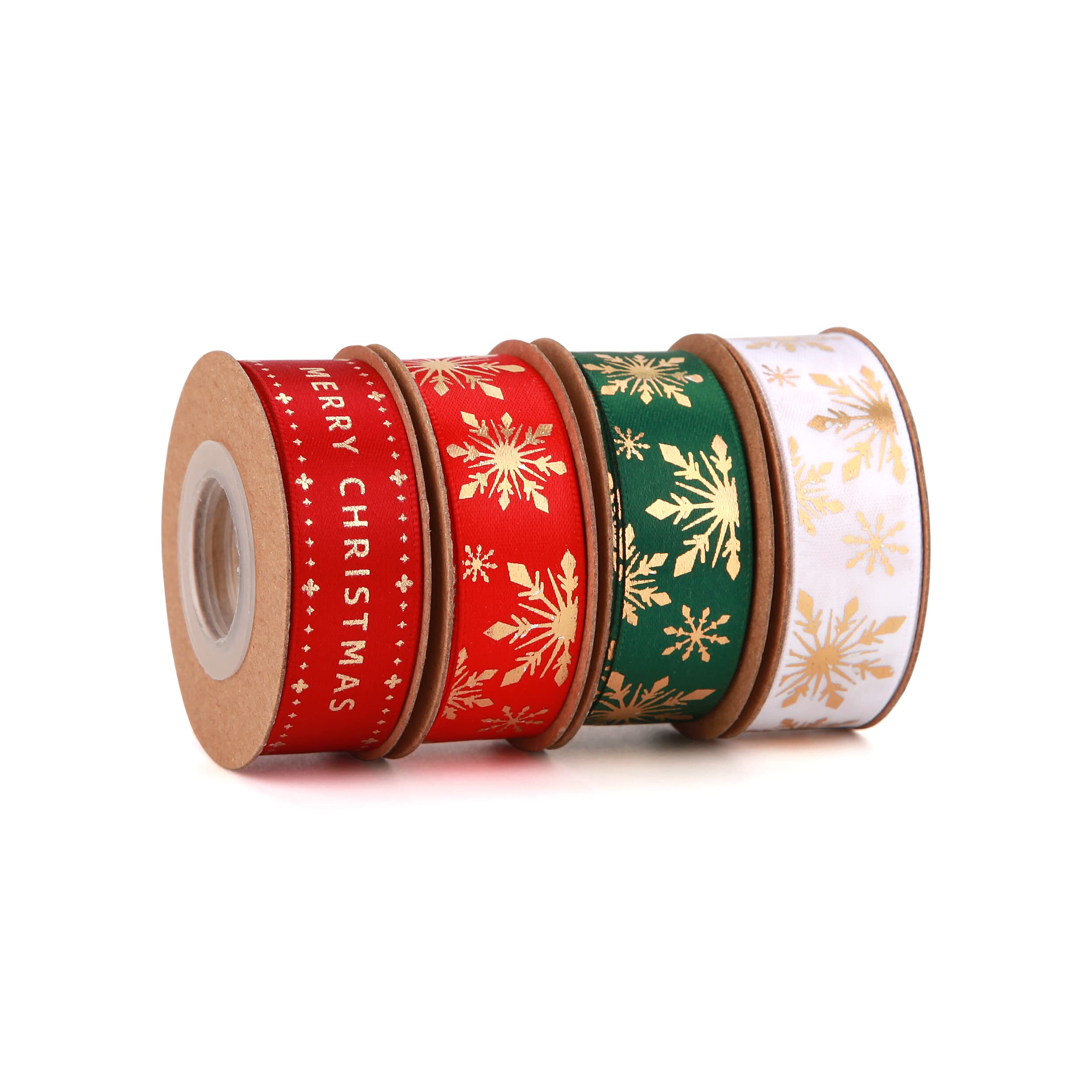Striped Ribbon Presents Snapklik.com : Meseey 4 Rolls 20 Yards 5/8 Inch Christmas Candy ...