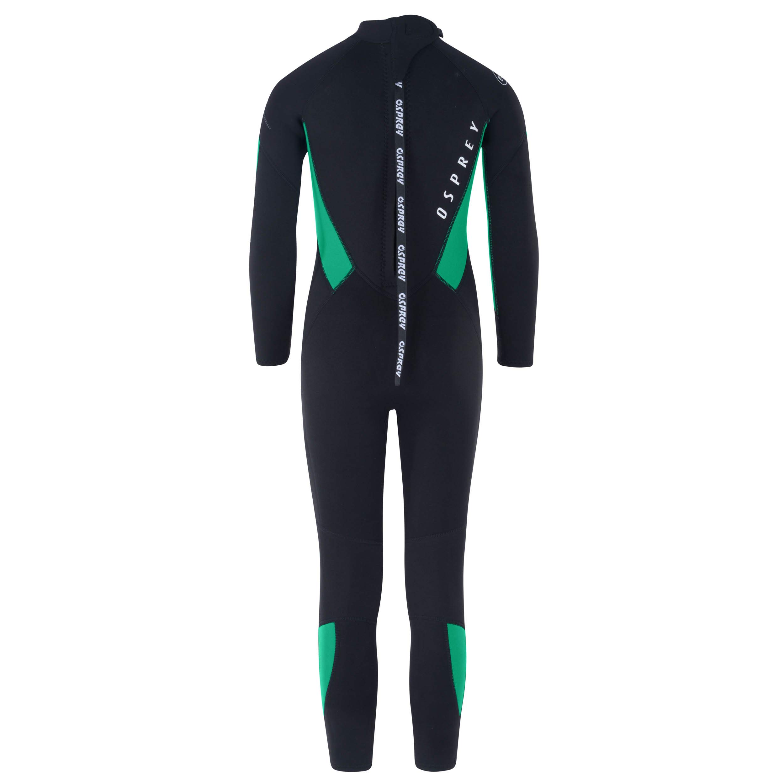 Osprey - Muta Estiva da Bambino, Lunghezza 3 mm, in Neoprene, per Surf, Bodyboarding, Zero, Verde