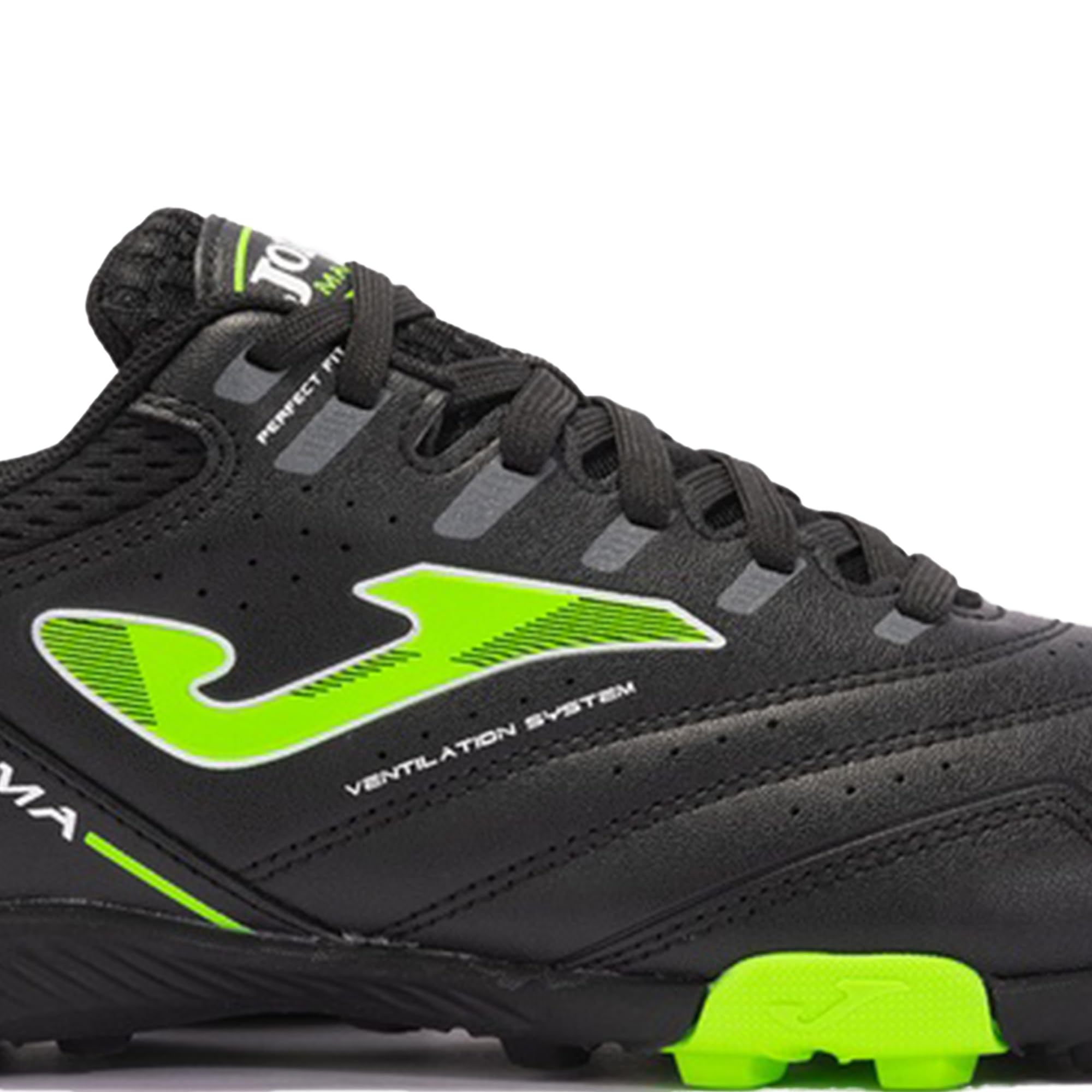 Joma Maxima 2401 TF MAXS2401TF, Mens, Black/Green, 12 US