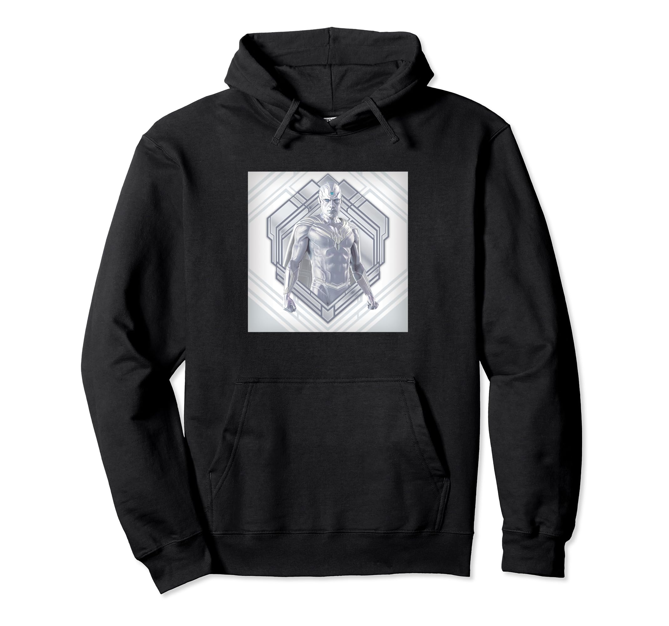 Pull Marvel WandaVision style urbain avec design The Vision White pour les sorties
