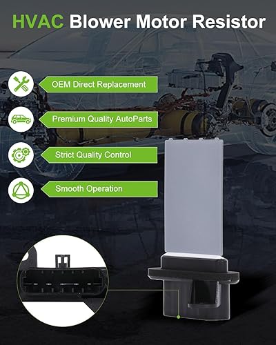 Miniatura 884 de SCITOO Resistencia de motor de ventilador HVAC para 2008-2013 para Chrysler 300/2008-2016 para Town & Country/2008-2010 para Dodge Charger/2008-2018