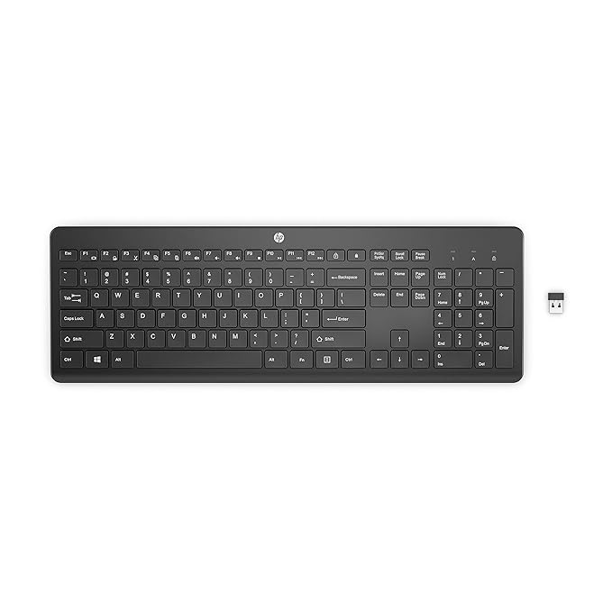 HP 230 Wireless Black Keyboard with 2.4GHz connectivity up to 10m, 12 Function Keys and 16-Month Long Battery Life. 3-Years Warranty.(3L1E7AA) at Rs. 1369