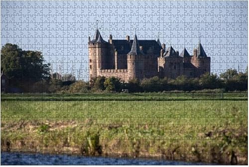 Rompecabezas de 1000 piezas para adultos y niños  Muiden Castle Muiderslot es un castillo del siglo XIV que se encuentra en grandes piezas de