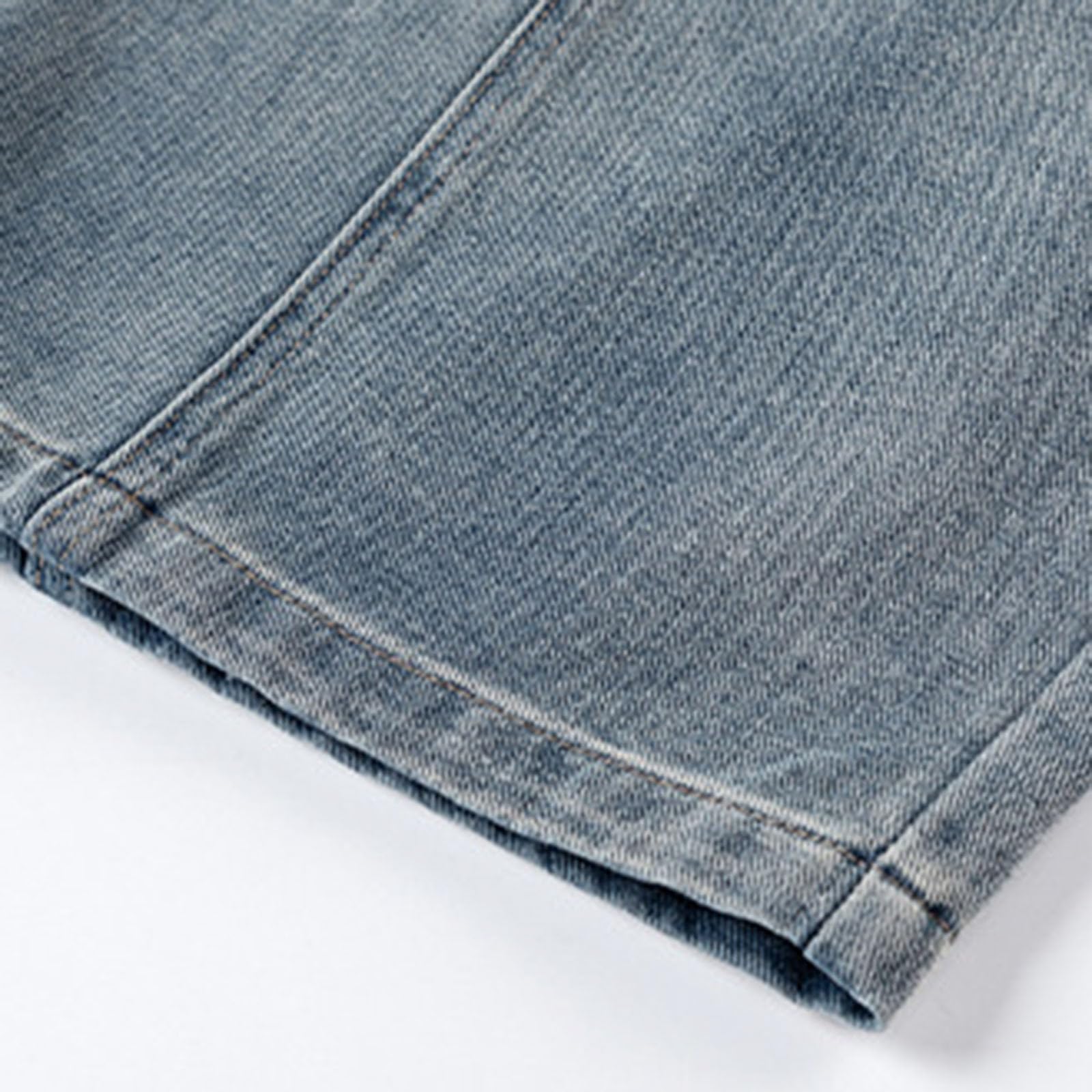 Genérico Vaqueros para Hombre Pantalones De Chándal para Hombre Elásticos Casuales Desgastados De Pierna Recta Suaves Cómodos Uso Diario Vaqueros Pantalones Corte Recto Denim