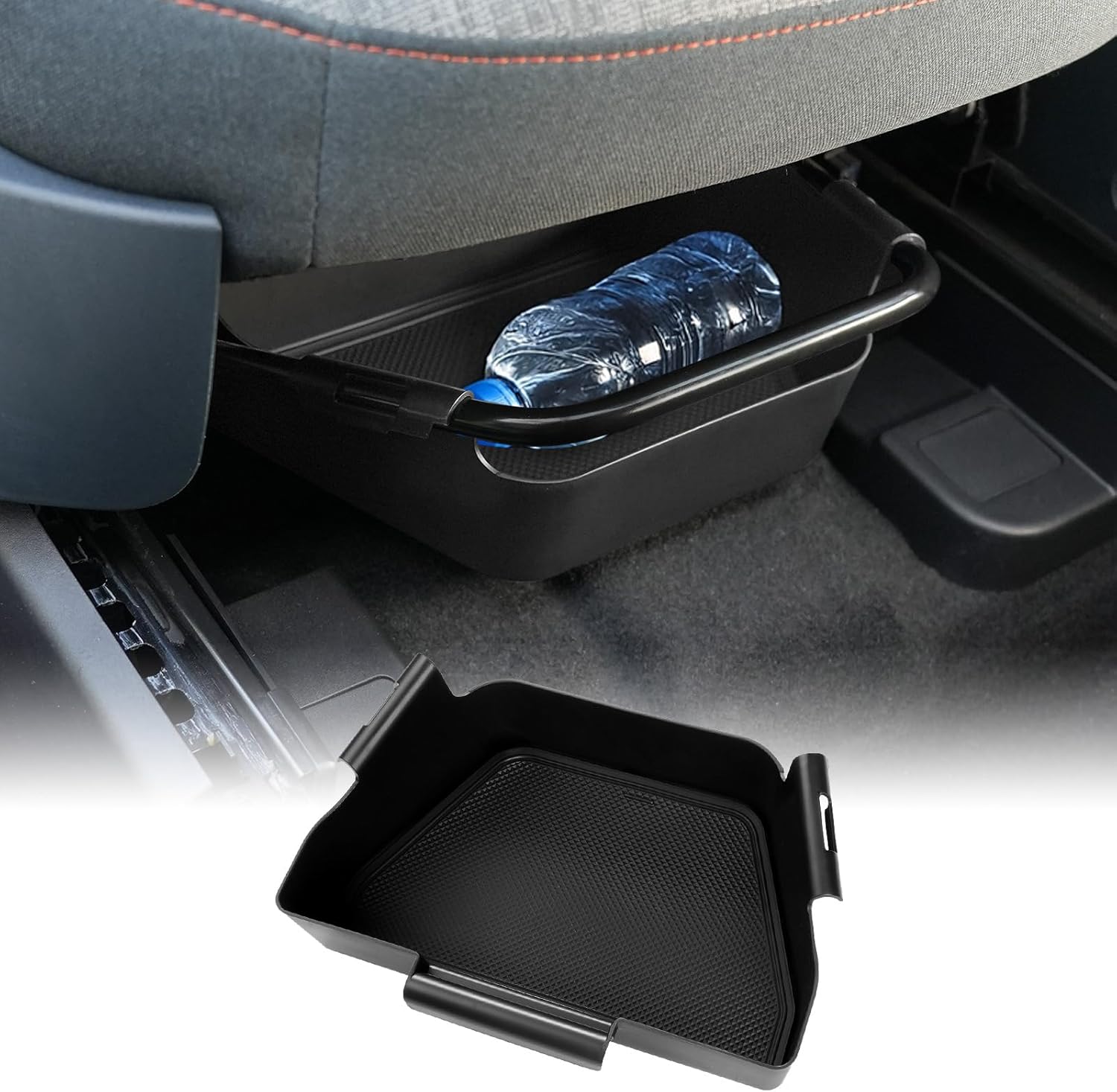 Mabett Under-Seat Storage Box for Ford Maverick Manual Seat 2022-2025, Front Row Manual Seat Underseat Organizer Accessories