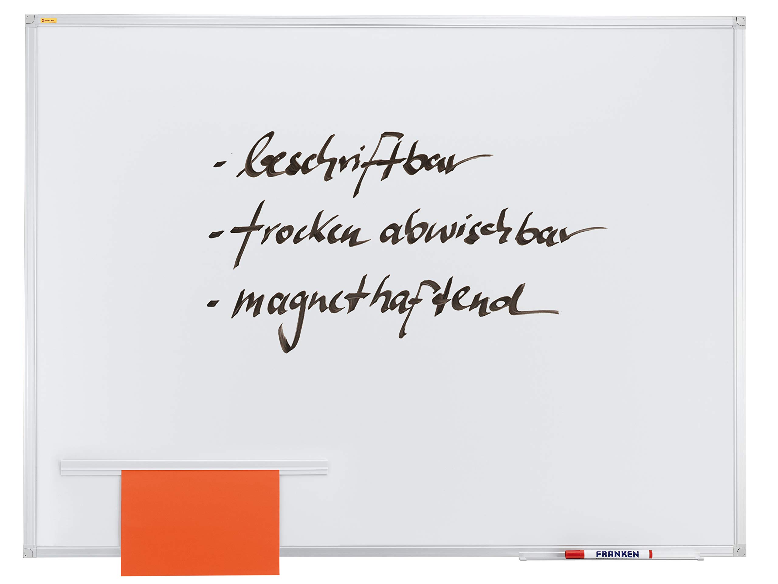 Franken GmbH SC3103 - Magnetische Schreibtafel X-tra!Line®, 120 x 90 cm, lackiert, trocken abwischbar