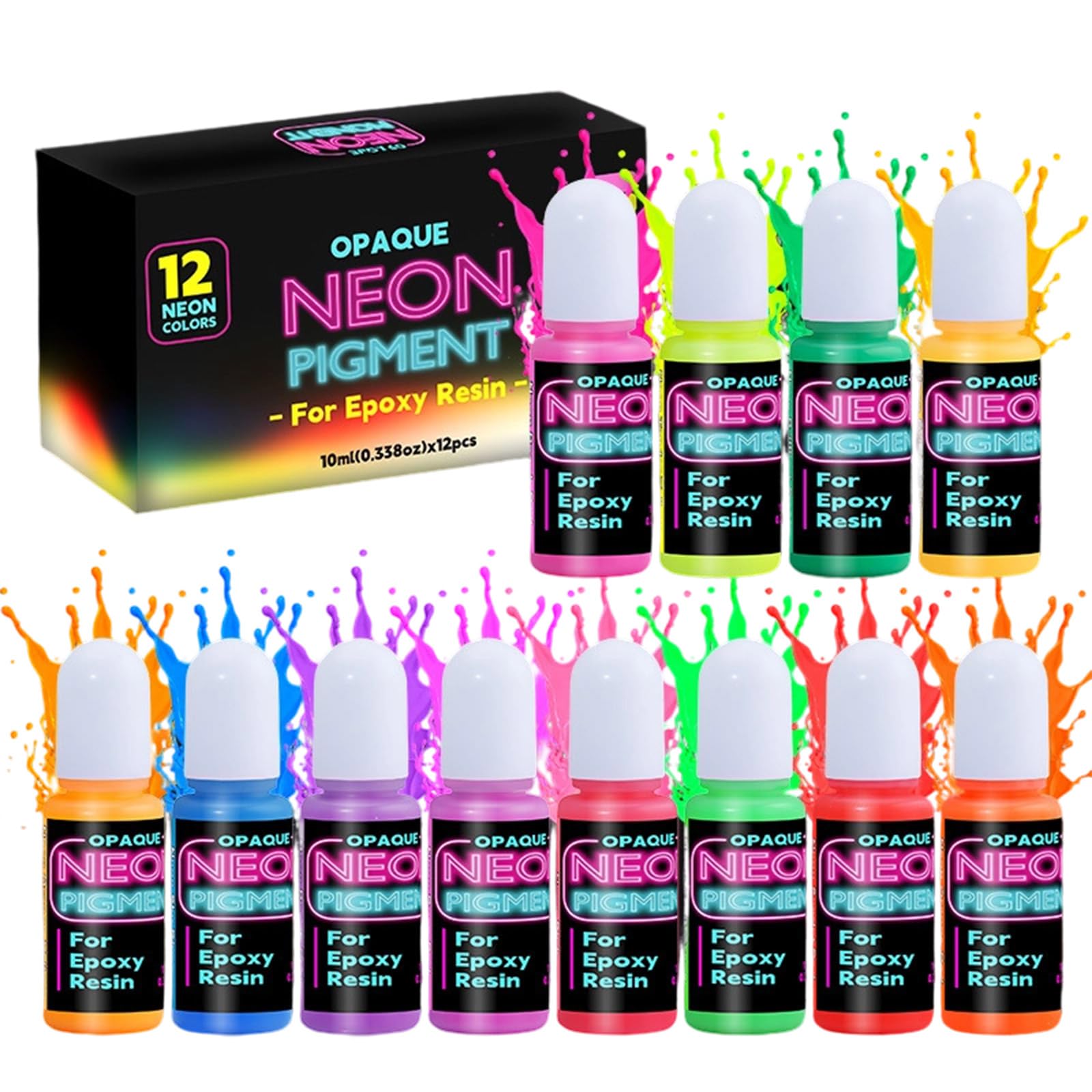 Teinte fluorescente en résine 10ml anti-goutte pour effets cellulaires