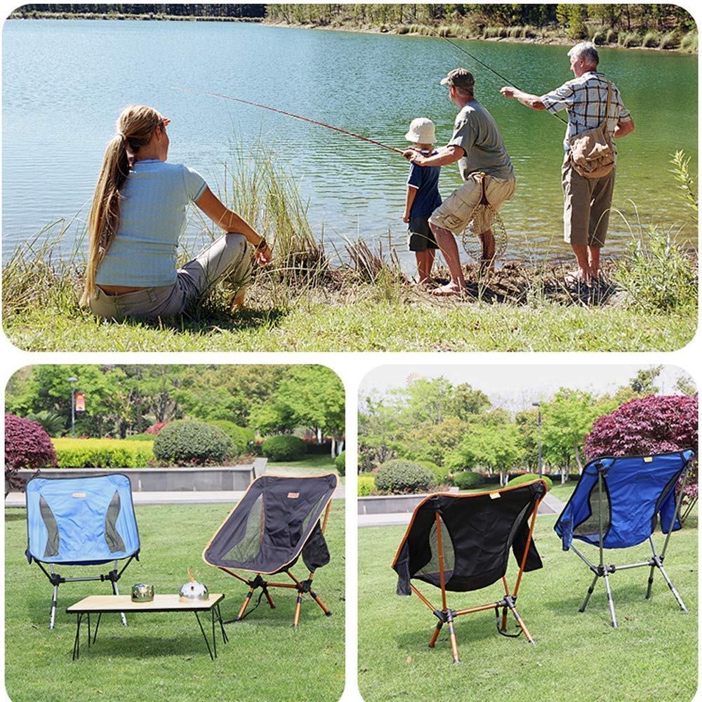 Składane przenośne krzesło outdoorowe – regulowane leżanka na kemping, plażę, grill i wędkowanie