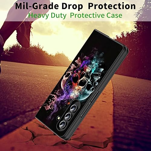 Vista 94 de Funda protectora para Samsung Galaxy Z Fold 5 2023 Slim Light Hard PC Shook Proof Funda protectora para Samsung Galaxy Z Fold 5 7.6 pulgadas - Flor