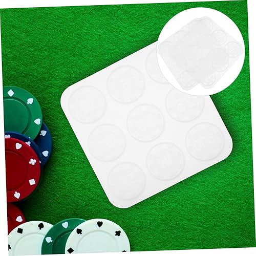 Miniatura 5 de VILLCASE El póquer del molde salta fuerza cristalina del rasgón del silicón de las piezas del epoxi 2 de las piezas para