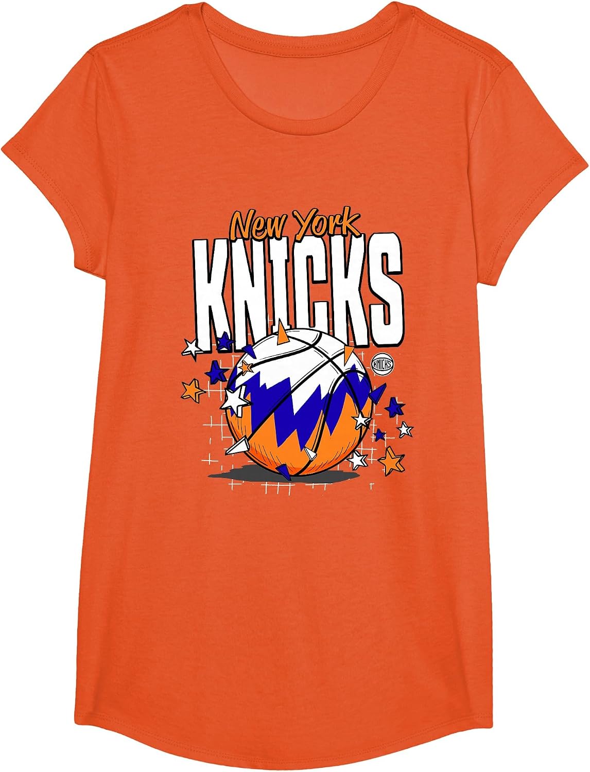 NBA New York Knicks Basketball Doodle Stars T-Shirt image 3