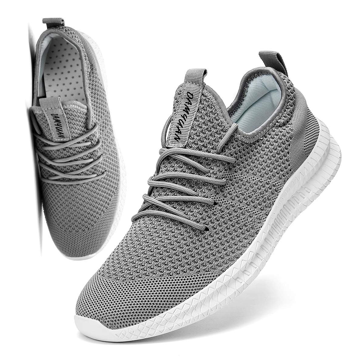 FUJEAK Men Running Shoes Men Casual Breathable Walking Shoes Sport Athletic Sneakers Gym Tennis Slip On Comfortable Lightweight Shoes