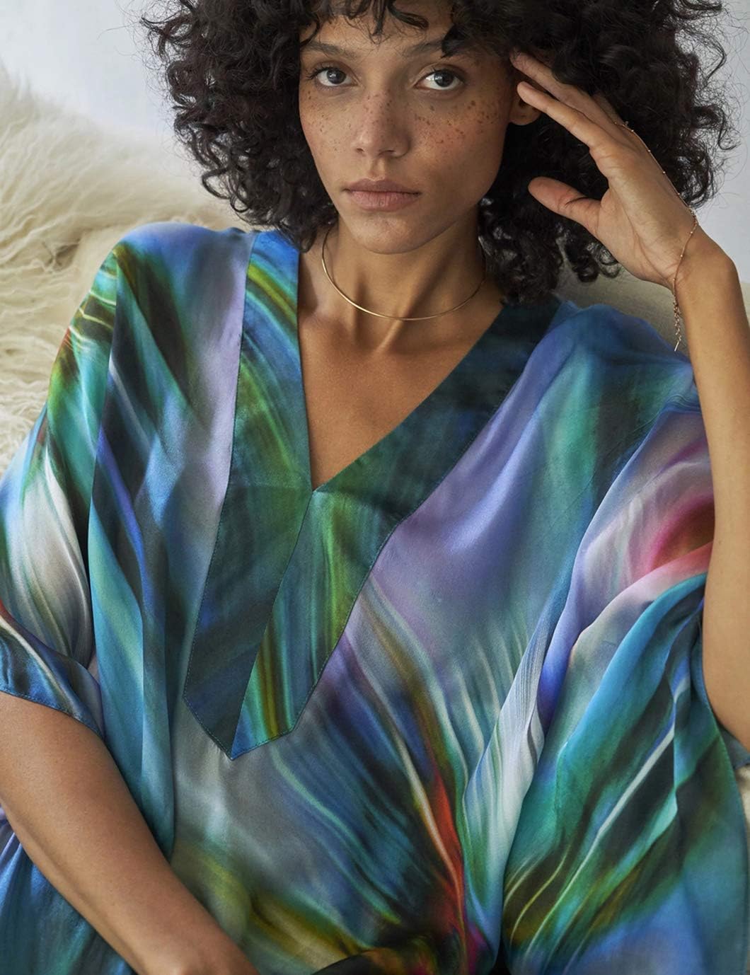 Eddoyee Loose Beach Kaftan Dresses for Women Caftan Swimsuit Cover Up - Image 4