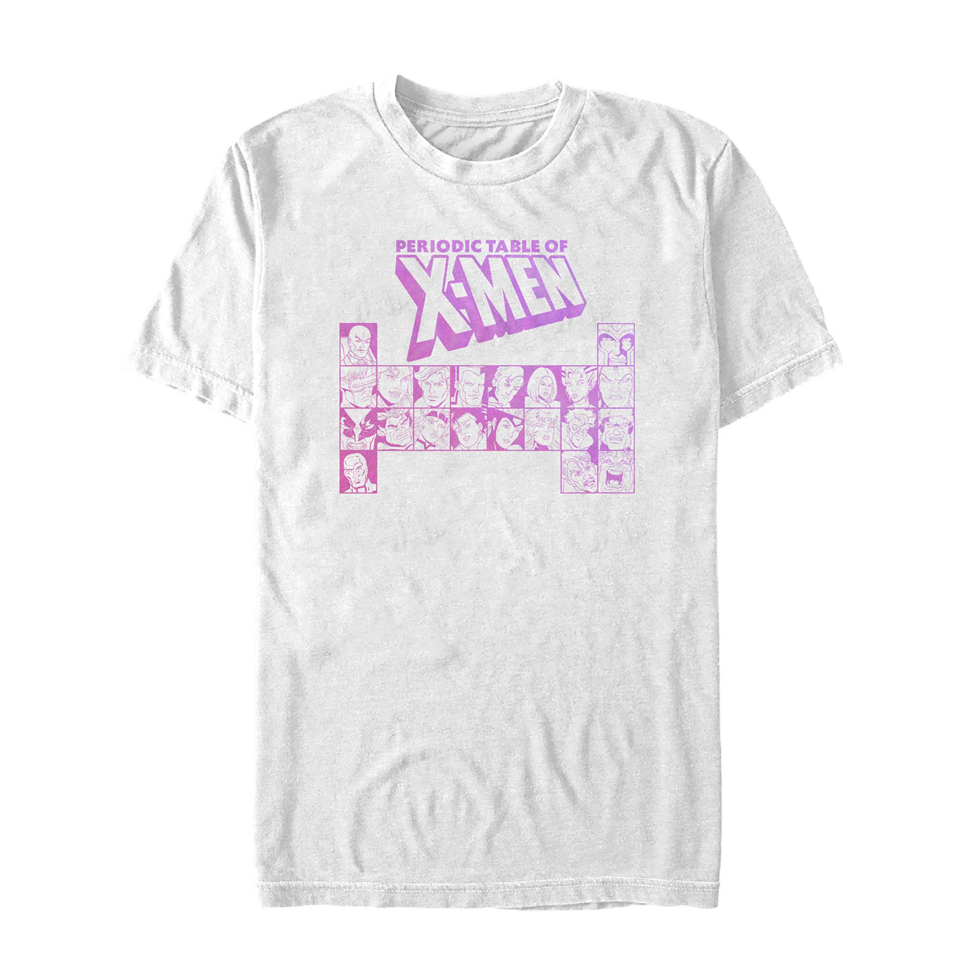 Marvel X-Men T-shirt męski z układem okresowym