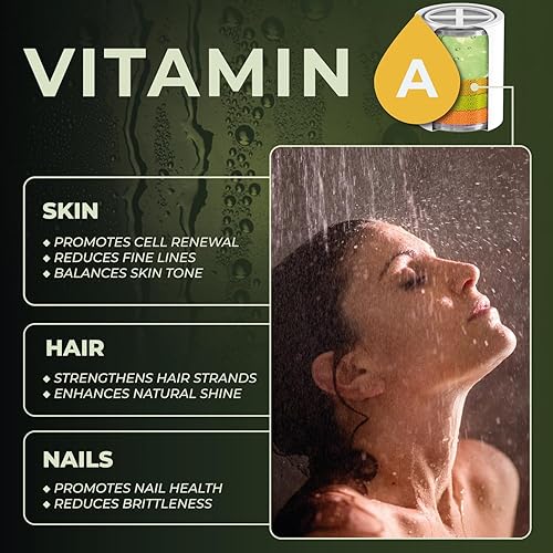 Miniatura 5 de AquaHomeGroup Cartucho de repuesto para filtro de ducha con vitamina C+E+A con gránulos aromáticos (jazmín), elimina el cloro, apoya la salud de la