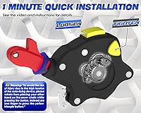 Vista 3 de Snow-Chains - Cadenas de neumáticos de fijación automática de 1 minuto de ajuste rápido, fácil instalación, cadena de tracción universal