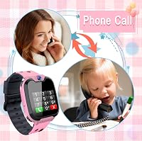 PTHTECHUS Gyerek Okosóra - Érintőképernyős Telefonóra Fiúknak és Lányoknak 7 Játékkal, Zenelejátszóval, Lépésszámlálóval, Kamerával és Hívás 1