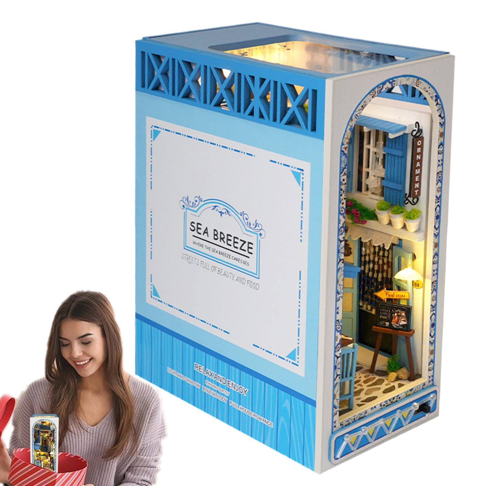 Insert bibliothèque coin de livre Sea Breeze puzzle en bois 3D