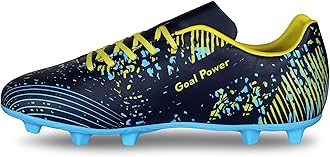 Goal Power Football Stud Shoe Foe Men/Sports and Soccer Shoe/Comfortable and Lightweight