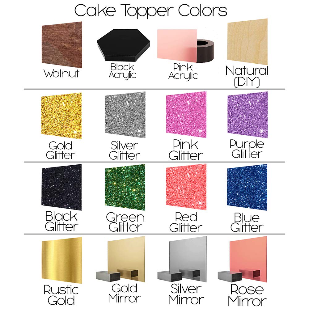 Personalized Butterfly Birthday Cake Topper With Customized Name and Date (Design 01, Purple Glitter)