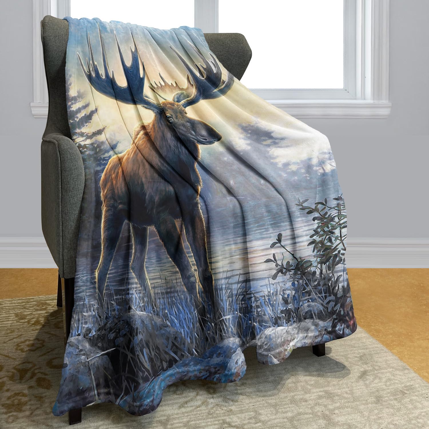 YISUMEI Kuscheldecke 125x150cm - Weiche Flanell Fleecedecke Mit Einhorn-Motiv