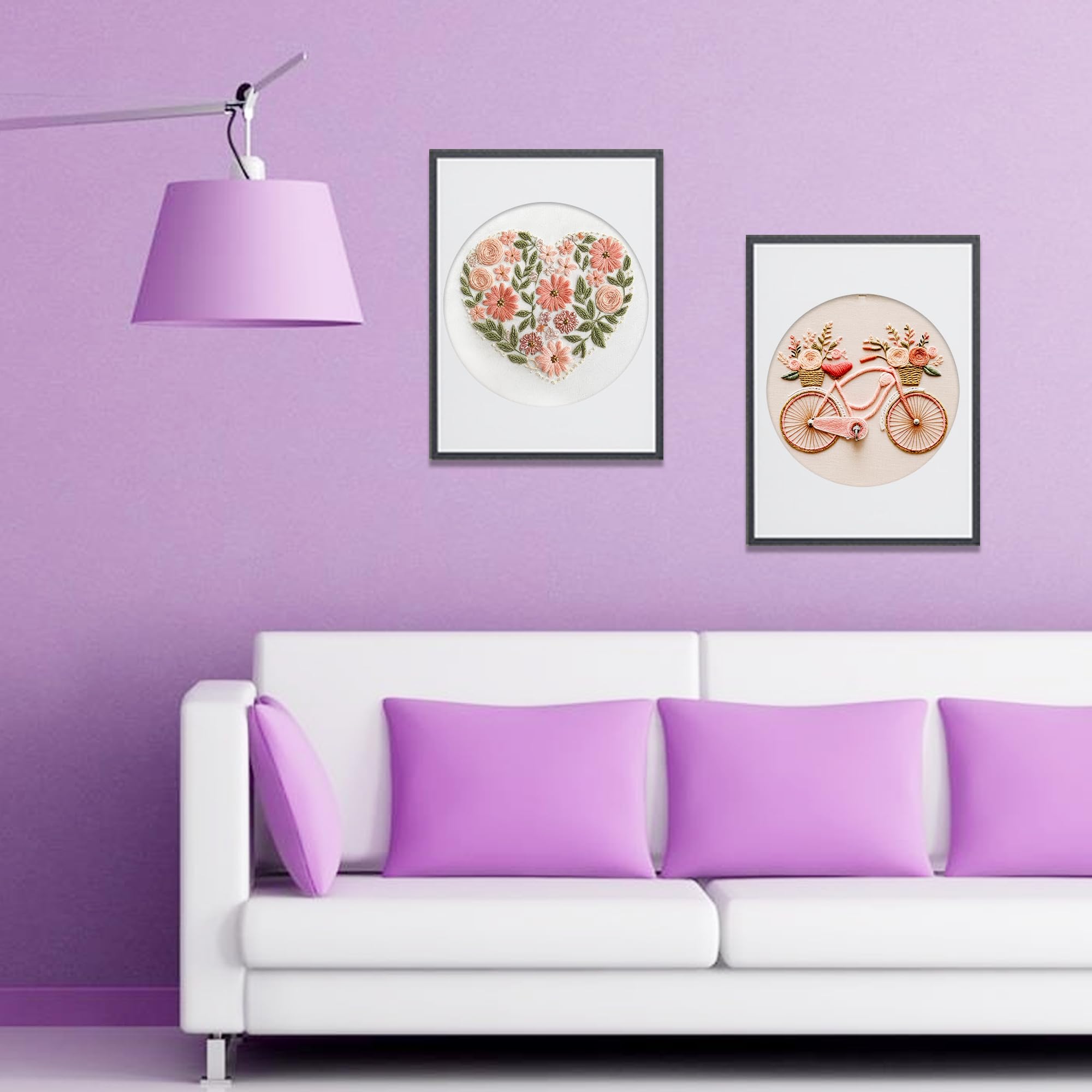 Beginner Embroidery Kit - Floral Designs & Tutorial -6 Beginner Embroidery Kit - Floral Designs & Tutorial -6
