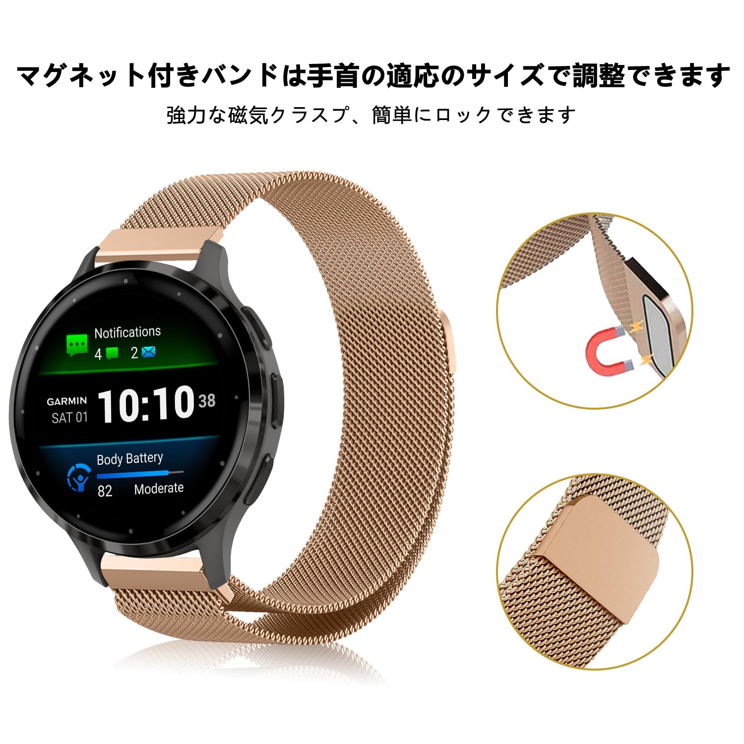 Amazon | [AiMaoo] バンド GARMIN(ガーミン) Venu 3S 対応 交換バンド 