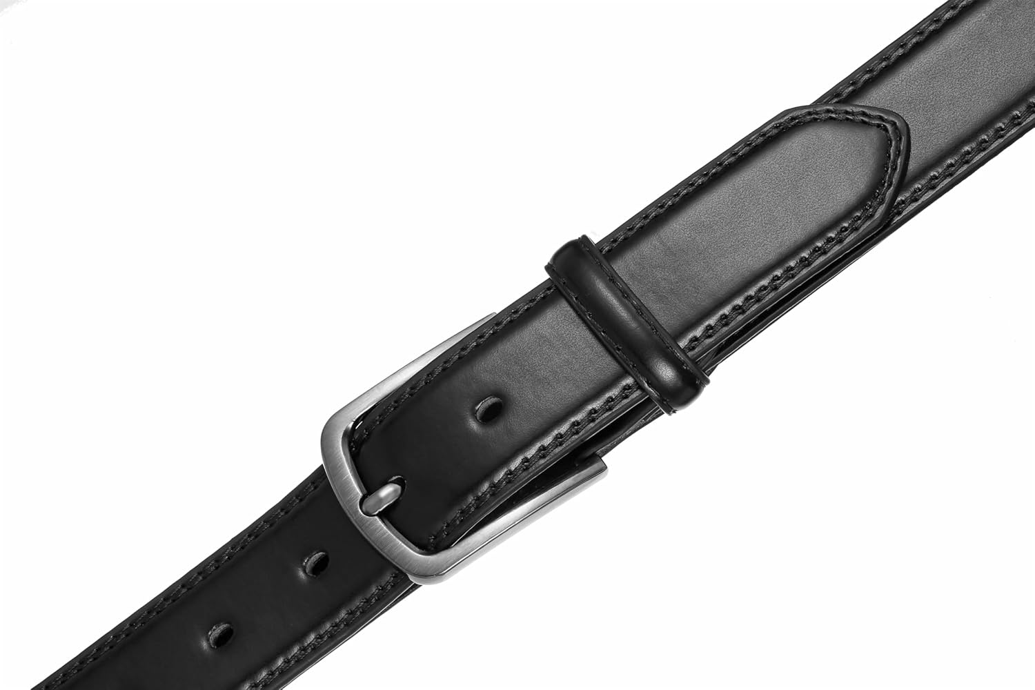Men's Casual Leather Jeans Belts, Leather Dress belt for men, 1 3/8" Classic and Fashion Design for Work and Business - Image 4