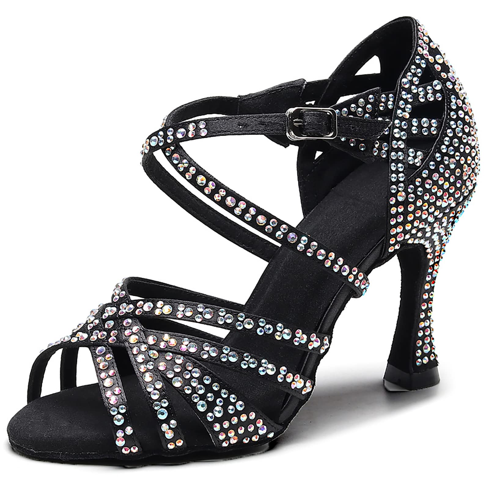 Chaussures de danse à talons hauts stables pour danses latines - 8