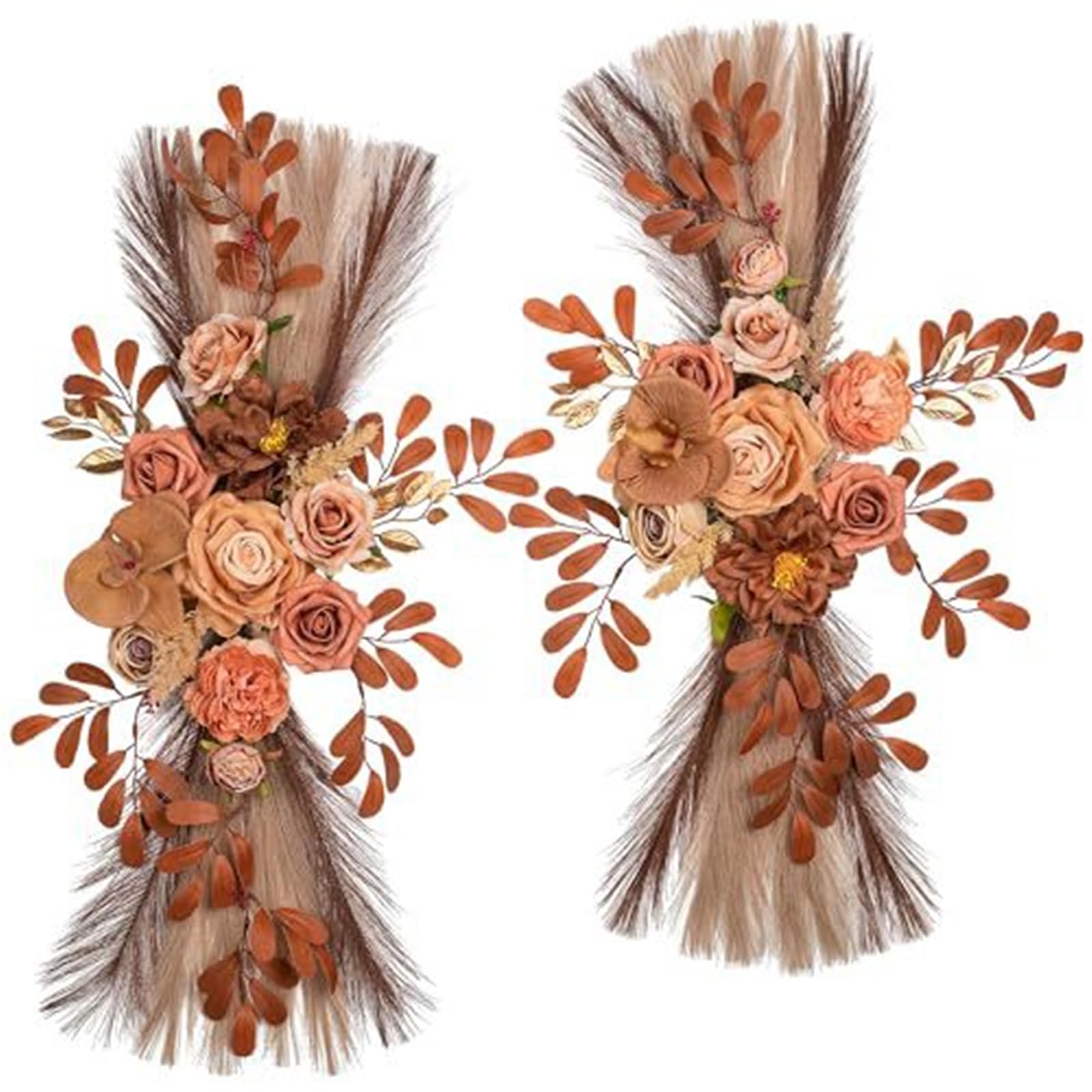 Kaeltsyn Multi Use Silk Rose Clusters Welcome Sign for Ceremony Backdrop or Wedding Archway Decoration Archway Flower Wedding Aisle Roses