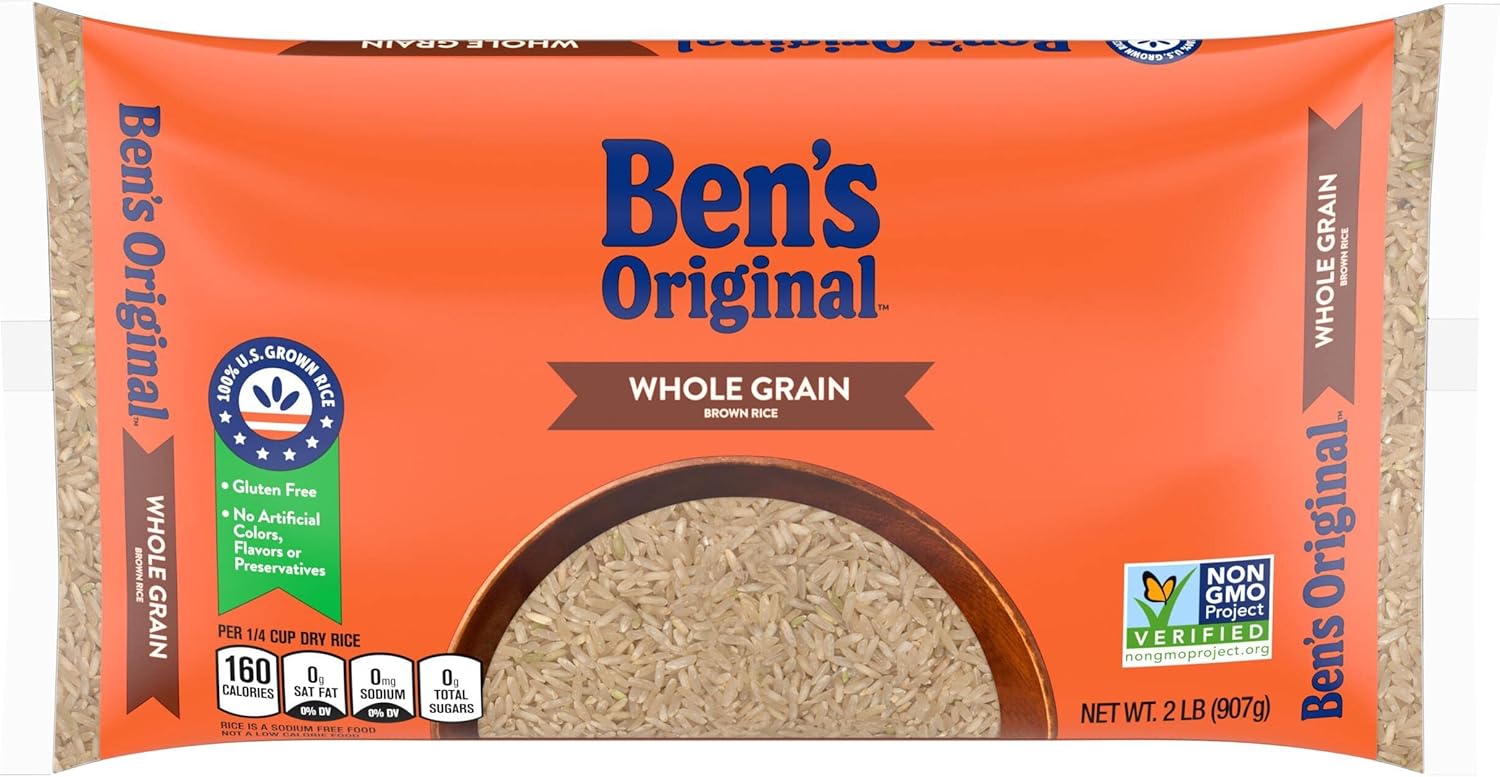 Whole Grain Brown Rice, 2 lb Bag
