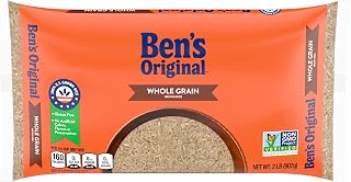Ben's Original Whole Grain Brown Rice 2 lb Bag - Nutritious, Fluffy, Easy-Cook Healthy Side Dish