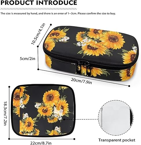 Miniatura 7 de Estuche de viaje para bolígrafos de insulina de girasol, estuche portátil para bolígrafos de insulina, para uso diario, enfriador de medicamentos,