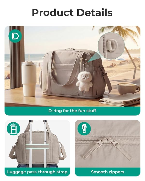BAGSMART Duffle Bag, 24L Expandable Personal Item Travel Bag by bagsmart - Used condition - Image 6